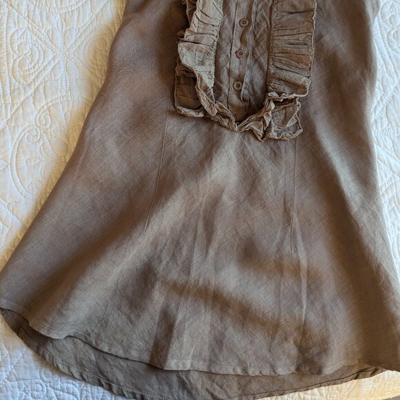 Compania Italiana Linen Halter Blouse - Picture 3 of 13